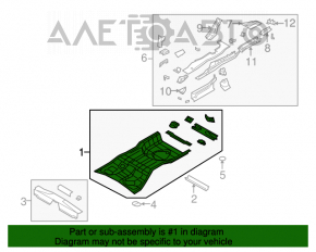 Trunk trough Chrysler 200 11-14