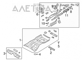 Trunk trough Chrysler 200 11-14