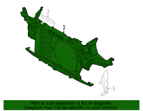 Mini Cooper Clubman R55 07-14 turbo radiator panel TV