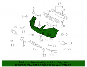 Bare front bumper Lexus RX350 10-12 prerest SIGNEDA