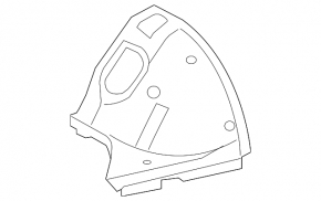 Lower reinforcement for the left wing apron of the Lexus LS 07-17