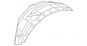 Rear left fender liner for Mitsubishi Outlander 2007-2013