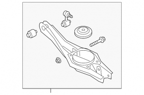 Lever under the spring rear right Hyundai Elantra AD 17-20 sport