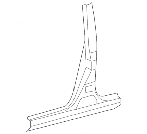 Body pillar central right Toyota Rav4 06-12 long sawed off