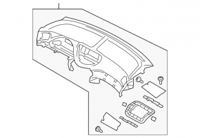 Subaru B10 Tribeca dashboard without airbag