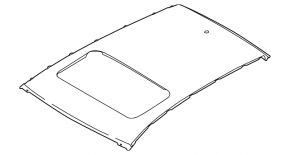 Metal roof Hyundai Kona 18-23 under the hatch
