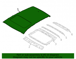 Metal roof Hyundai Kona 18-23 under the hatch