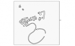 Rear right door handle mechanism Toyota Sienna 21-25