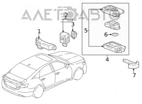 Smart Honda Insight key 19-22 5 buttons, scratches, dents, cracks