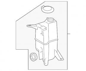 Toyota Sequoia 08-22 Washer Reservoir w/o Headlight Washer