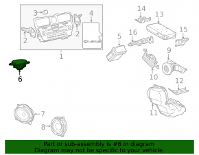 Central torpedo speaker Lexus RX350 RX450h 16-22