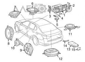 Central torpedo speaker Lexus RX350 RX450h 16-22