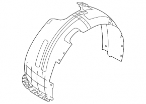 Front right fender liner Hyundai Elantra AD 19-20 EUR / Korea