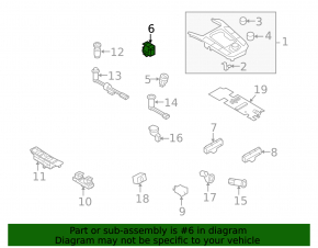 Parking button for Audi A5 10-16