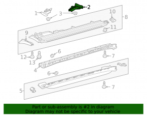 Jacking device rear left Porsche Cayenne 958 11-17