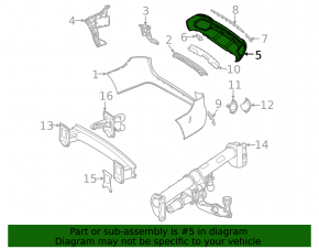 Mercedes X167 GLS 450 20-26 rear bumper lip for towbar