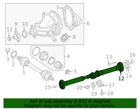 Cardan shaft cardan rear Mercedes W213 E 300/350 17-23 RWD