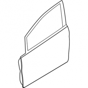 Bare front right door for Ford Fiesta 11-19