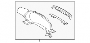 Instrument cluster frames Mazda CX-5 17-20