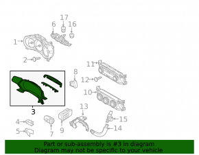 Instrument cluster frames Mazda CX-5 17-20
