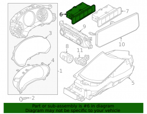 Mazda CX-50 23-25 (no parking sensors) upper dashboard button block