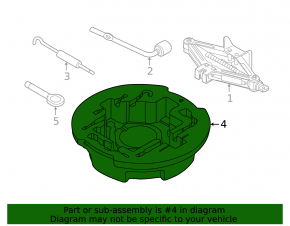 Foam plastic for tools Kia Forte 4d 14-17