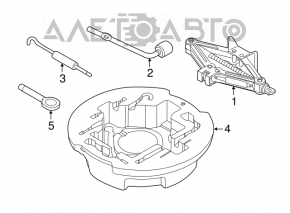 Foam plastic for tools Kia Forte 4d 14-17