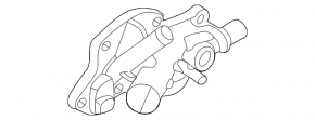 Cooling pipe tee Nissan Sentra 20-24