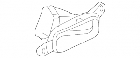 Air duct cooling VVB Honda Accord 16-17 hybrid, right third