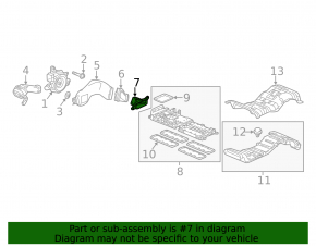 Air duct cooling VVB Honda Accord 16-17 hybrid, right third