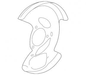 Brake Disc Cover Front Left GMC Terrain 10-17