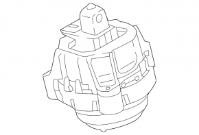 Left engine mount BMW X3 G01 19-21 2.0T RWD