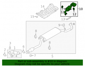 Muffler rear part with barrel Hyundai Santa FE Sport 17-18 rest 2.4