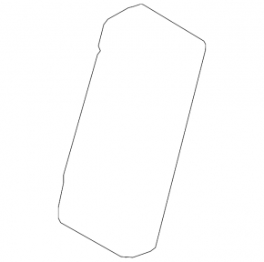 Headrest rear center Volvo XC40 19-25 leather black with white stitching