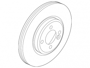 Brake disc front right Mini Cooper Countryman R60 10-16 295mm