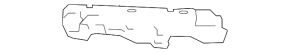 Left front bumper mount for DRL Lexus NX300 NX300h 18-21 Base, type 2