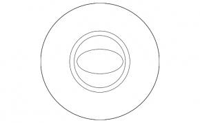 Central cap for Hyundai Elantra 11-16 disk under R17 152mm