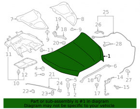 Naked hood Subaru Ascent 19-26