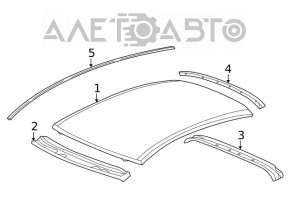 Metal roof Honda Civic X FC 16-21 4d without sunroof