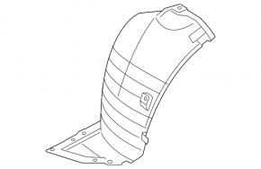 Front left fender liner for Infiniti FX35 QX70 09-17