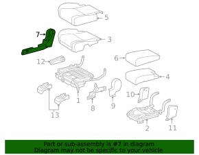 Lexus RX350 RX450h 10-15 2nd row seat cover, beige, right