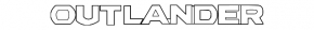 Emblem inscription OUTLANDER trunk door Mitsubishi Outlander Sport ASX 10-