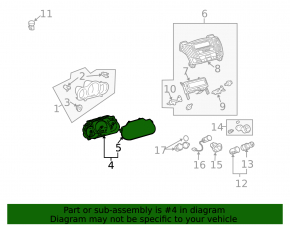Instrument cluster Lexus RX400h 06-07