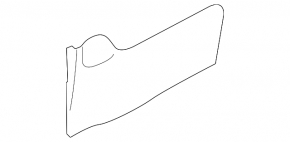 Center console trim side right Kia Sorento 11-15 front, black, scratches