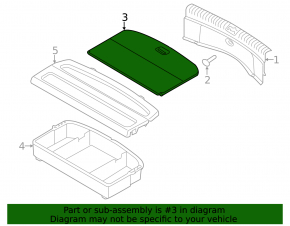 Trunk floor Kia Soul 14-19