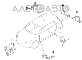 Antenna KEYLESS Mitsubishi Outlander 14-21