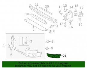 Front bumper grille right Audi A4 B8 08-12 prerest