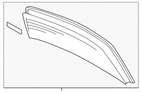 Rear window for Audi A4 B8 08-16 sedan