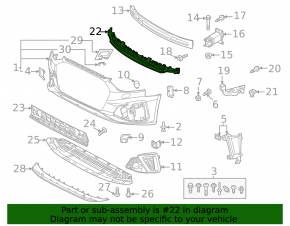 Front Bumper Absorber Audi A5 F5 20-