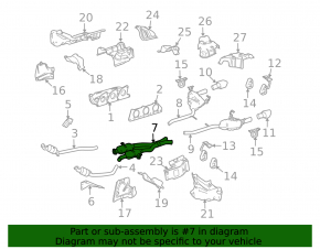 Mercedes W164 ML350 exhaust pipe center section